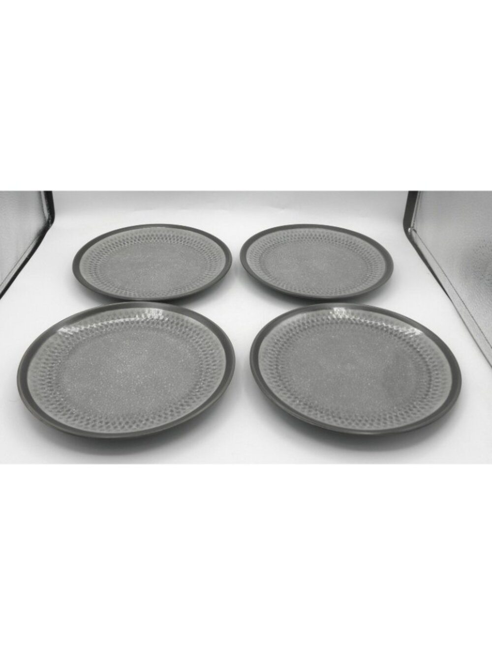 Maddox Gray by Mikasa 8.25 Inch Salad Plates Set of 4 Pattern Code: MIKMADGR - Picture 6 of 6